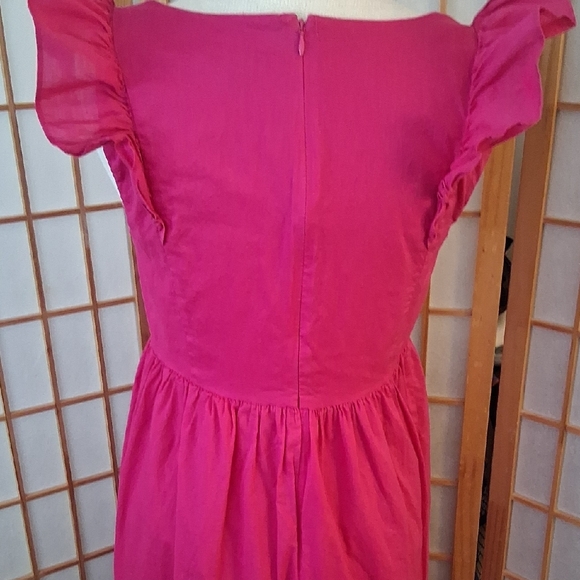Express Pink Ruffled  Dress - Picture 7 of 16